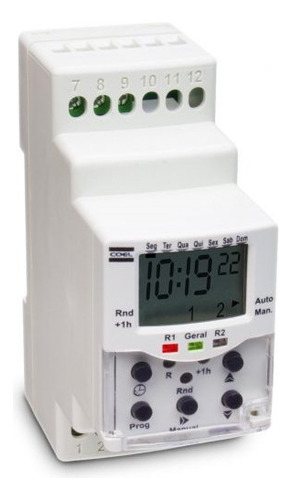 Programador Horário 100/220v 2 Sai Relé Bwt40hrr - Coel