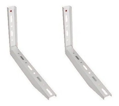 Imagen 2 de 8 de Mensula Soporte Aire Acond 415 Sc Metalurgica 30x49 Par