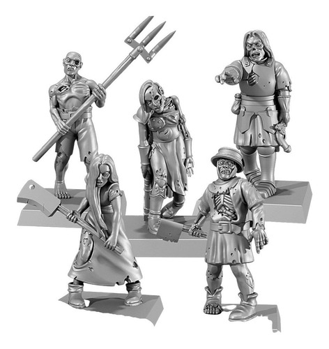 Monstrous Encounters Set Zombies 1  Resina Frostgrave Rol 