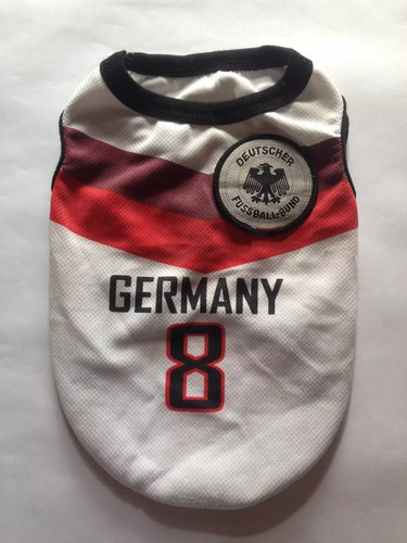 Camisa Para Perro De Futbol Alemania Talla S Pequeña