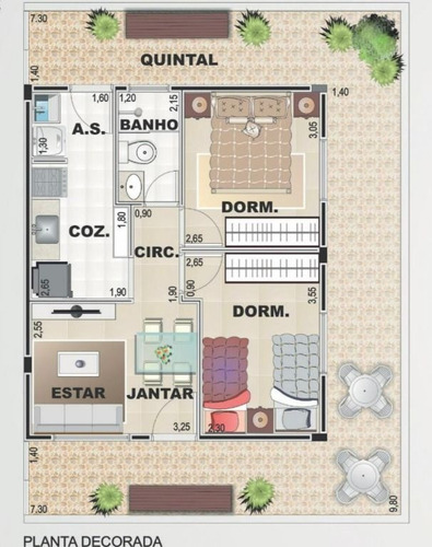 Imagem 8 de 17 de Apartamento Em Vila Voturua, São Vicente/sp De 57m² 1 Quartos À Venda Por R$ 199.000,00 - Ap2148098-s