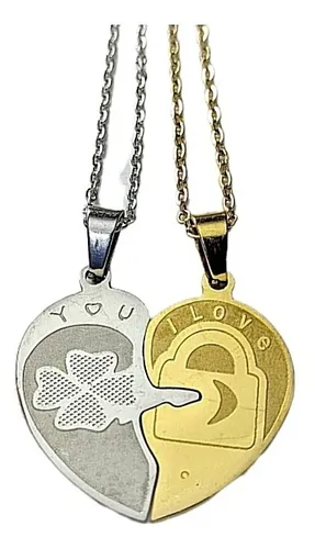 comprar Juego De Cadenas Y Dijes Para Parejas, Acero Inoxidabe.
