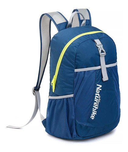 Mochila Dobrável Compacta Folding Bag 22 Litros Naturehike Cor Azul