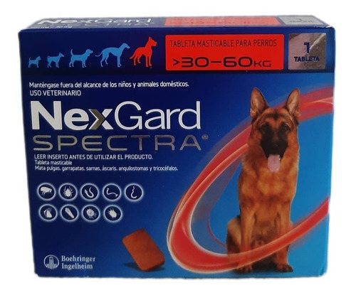 Nexgard - Perros Spectra  30-60 Kg