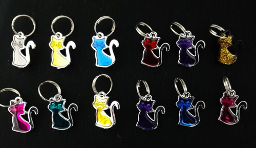 Pingentes Coloridos Para Gatos Com Resina 50 Pçs