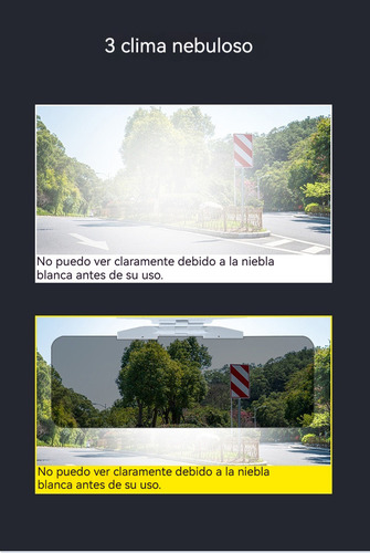 \ Auto Sol Visera Interior Anti-reflejo Espejo De Doble Uso