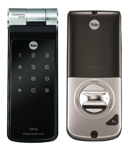 Imagen 2 de 3 de Cerrojo Biométrico Yale Ydf40 (clave, Huella)