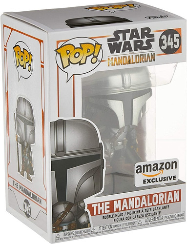 Pop! Star Wars: The Mandalorian Chrome (amazon Exclusivo)
