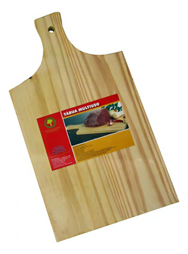 Tabua De Carne Madeira Bambu Churrasco Grande 40 X 20cm Liso