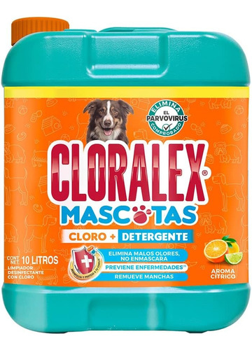 Limpiador Líquido Cloralex Mascotas 10 L