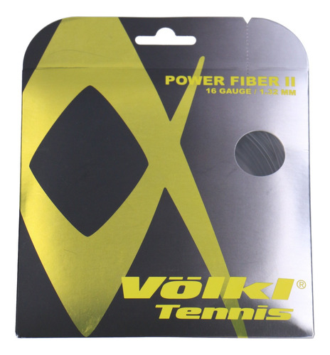 Volkl Cuerda De Tenis Power Fiber Ii - Negro - 0.56 Oz/(0.0.