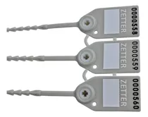 Comprar Sellos Precintos Seguridad Foliados 1000 Piezas 27 Cm Cincho Color Gris