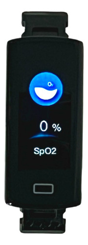 Relógio Inteligente Smart Bracelet Batimento Pressão Caloria Caixa Preto Pulseira Preto Bisel Preto