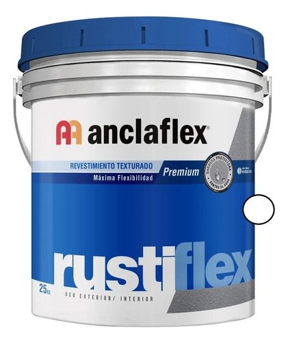 Revestimiento Anclaflex A Rodillo Rustiflex Blanco 25kg