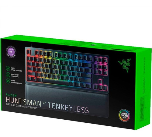 Teclado Razer Huntsman V2 Tkl Optical Purple Switch Chroma