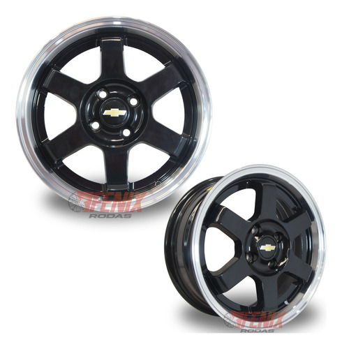 Rodas Aro 15/6 4x100 P3000 Onix Celta Corsa Te37 Jogo +bicos