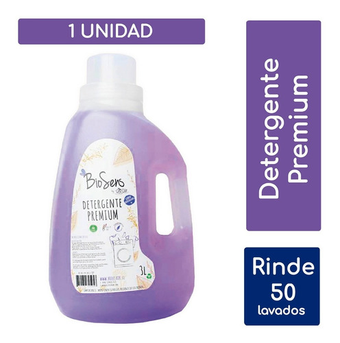 Detergente Biodegradable Premium 3l Hipoalergenico Biosens