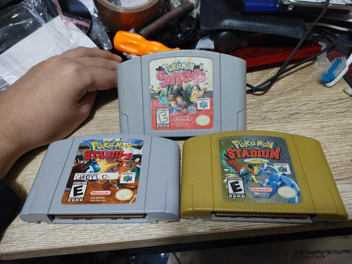 Nintendo 64 Pokemon Colección Stadium 1 2 Y Snap Negro (Usado)
