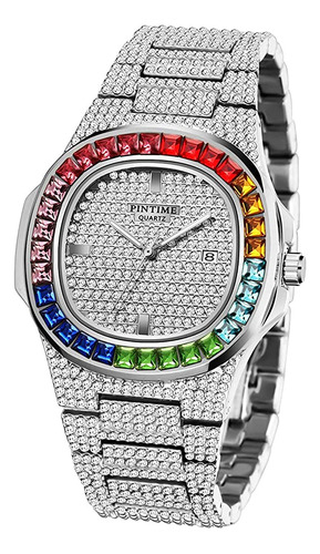 Luxury Bling Colorido Full Diamond Watches Fashion Quartz An