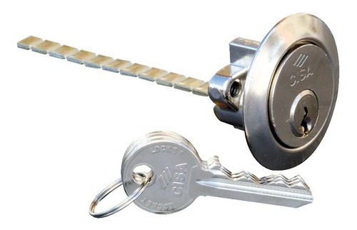 Imagen 4 de 9 de Cerradura Jimmy Proof Cisa Cilindro Suelto Pomo Fijo 60mm