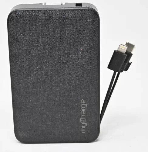 myCharge Cargador portátil para iPhone - Hub Batería interna de 10050 mAh  Cable incorporado (Lightning, Micro USB)