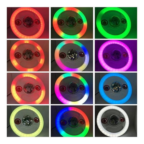 Lámpara Techo Led Rgb 36w Con Bocina Bluetooth 1