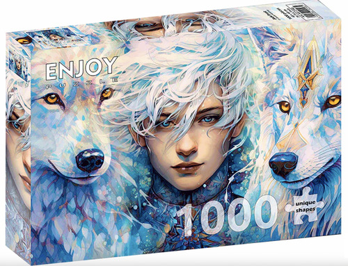 Rompecabezas Lobos Misticos 1000 Pz Enjoy Puzzle Winter Wolf
