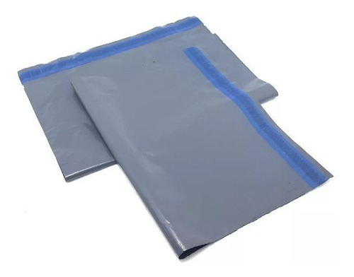 Envelope Plastico 19x25 Ecológico Cinza Com Lacre 1000 Uni