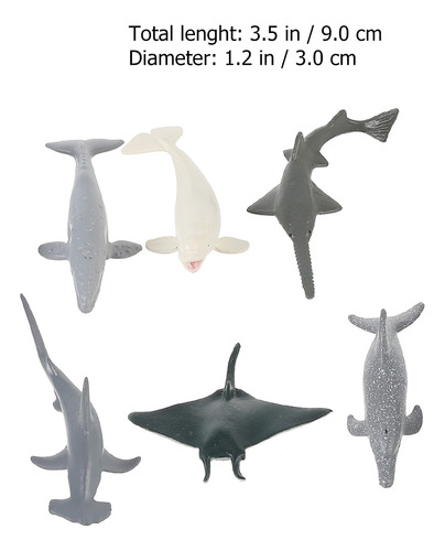 2 Sets De Simulación De Animales Marinos, Modelos De Animale