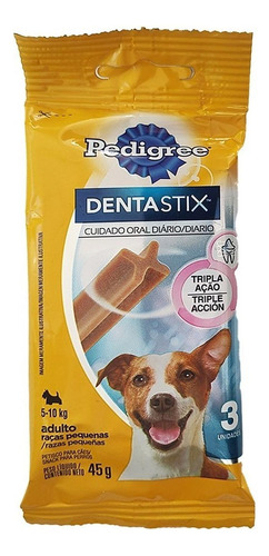 Snack Dentastix Pedigree Perros Adulto Pequeño 3unid 45g