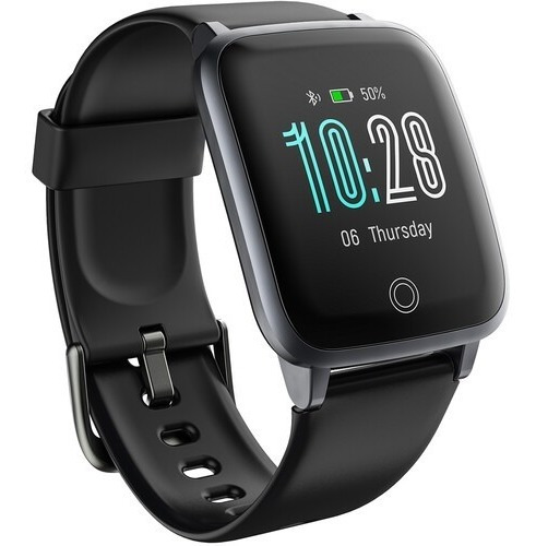 Smartwatch Reloj Inteligente Cardio Presion Deporte Letscom Color de la caja Negro Color de la malla Negro Diseño de la malla Silicona