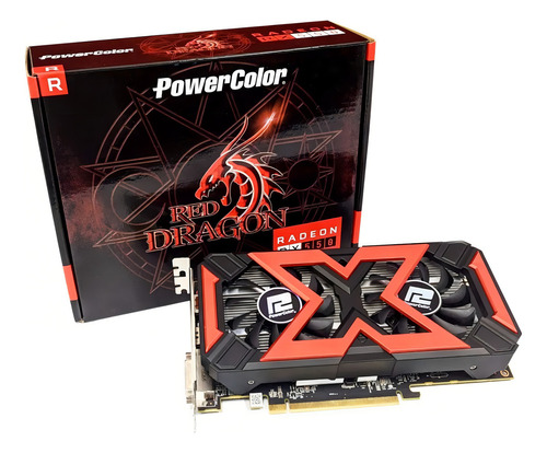 Placa de video AMD PowerColor Red Dragon Radeon RX 500 Series RX 550 AXRX 550-4GBD5-DHV5 4GB