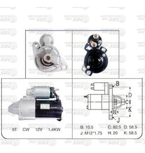 Motor Partida Chevrolet Astra 1.8 X18xe 1999 2007 12v 9d