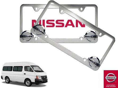 Par Porta Placas Nissan Urvan E25 2002 A 2014 Original