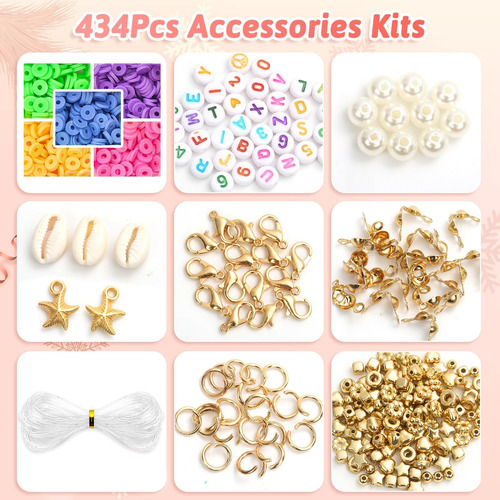 Kit Diy Para Brazalete De Encantos Con 86 Piezas Jollidecor
