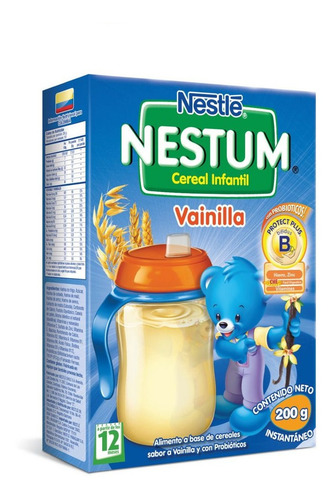 Imagen 1 de 1 de Cereal Infantil Vainilla 200g Nestum Nestlé- Bebés Y Niños