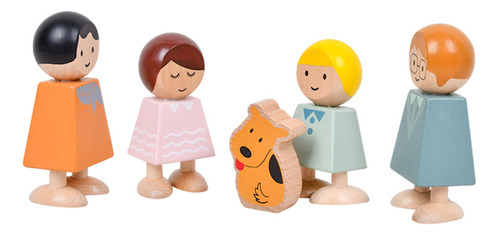 Juguete De Aprendizaje Temprano Happy Family Wood Wood