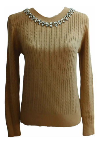 Sweater Mujer Brillos Tejido Elastizado Trenzado K-lipso