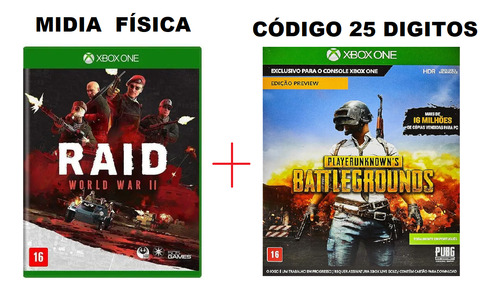 Raid World War 2 + Playerunknown's Battlegrounds - Xbox One