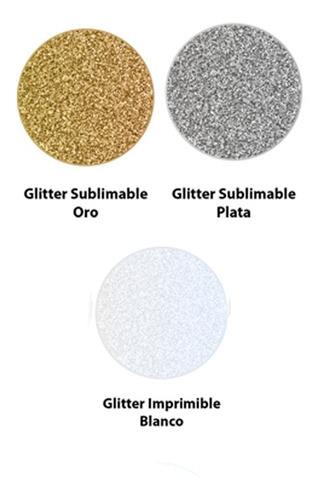 Vinil Textil (- Glitter -) Imprimible Y Sublimable (3mt)
