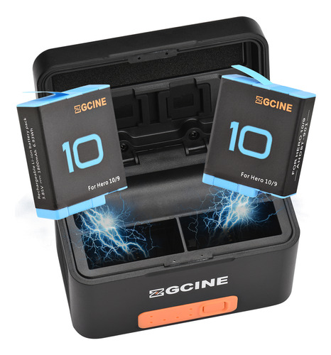 Caja De Carga De Baterías Zgcine Gopro Wireless Para Batería