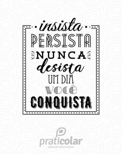 Imagem 2 de 2 de Adesivo De Parede Frase Motivacional
