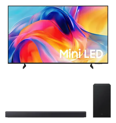 Samsung Smart Tv 50 Mini Led 4k M75h Soundbar Hwb450f