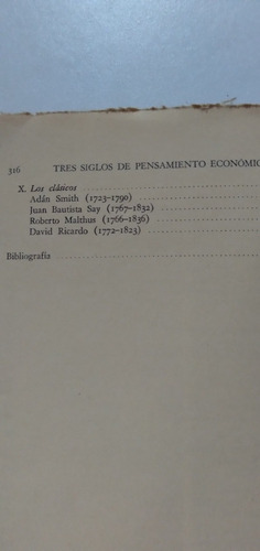 Libro Tres Siglos De Pensamiento Economico 1518-1817, Herzog (Usado)