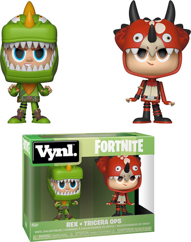 Funko Vynl: Fortnite, Juguete De Rex & Tricera Ops, Multicol