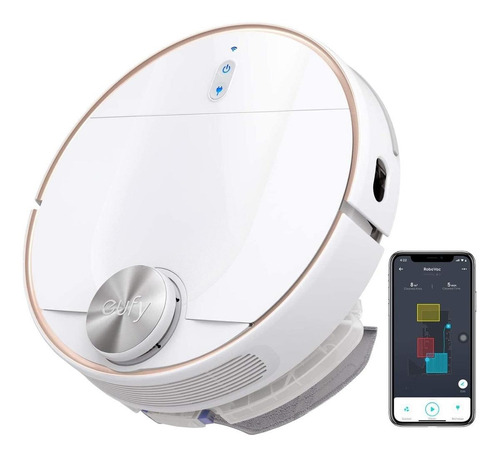 Imagen 2 de 2 de Aspiradora trapeadora robot Eufy RoboVac L70 Hybrid blanca 100V/240V