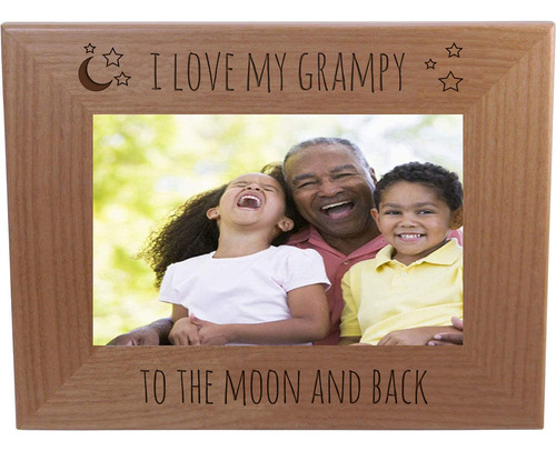 Customgiftsnow I Love My Grampy To The Moon And Back Grabado