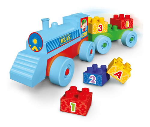 Bimbi Tren Didactico Para Armar Con Numeros Y Vocales Manias