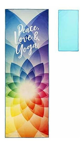 Vaavei No Slip Hot Yoga + Toalla Toalla Mano Libre + Bolsa; 