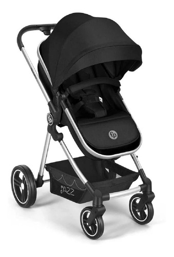 Carrinho De Passeio Fisher Price Compacto Jazz Preto E Cinza